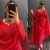 Auspicious Red Color chikankari stitched suit